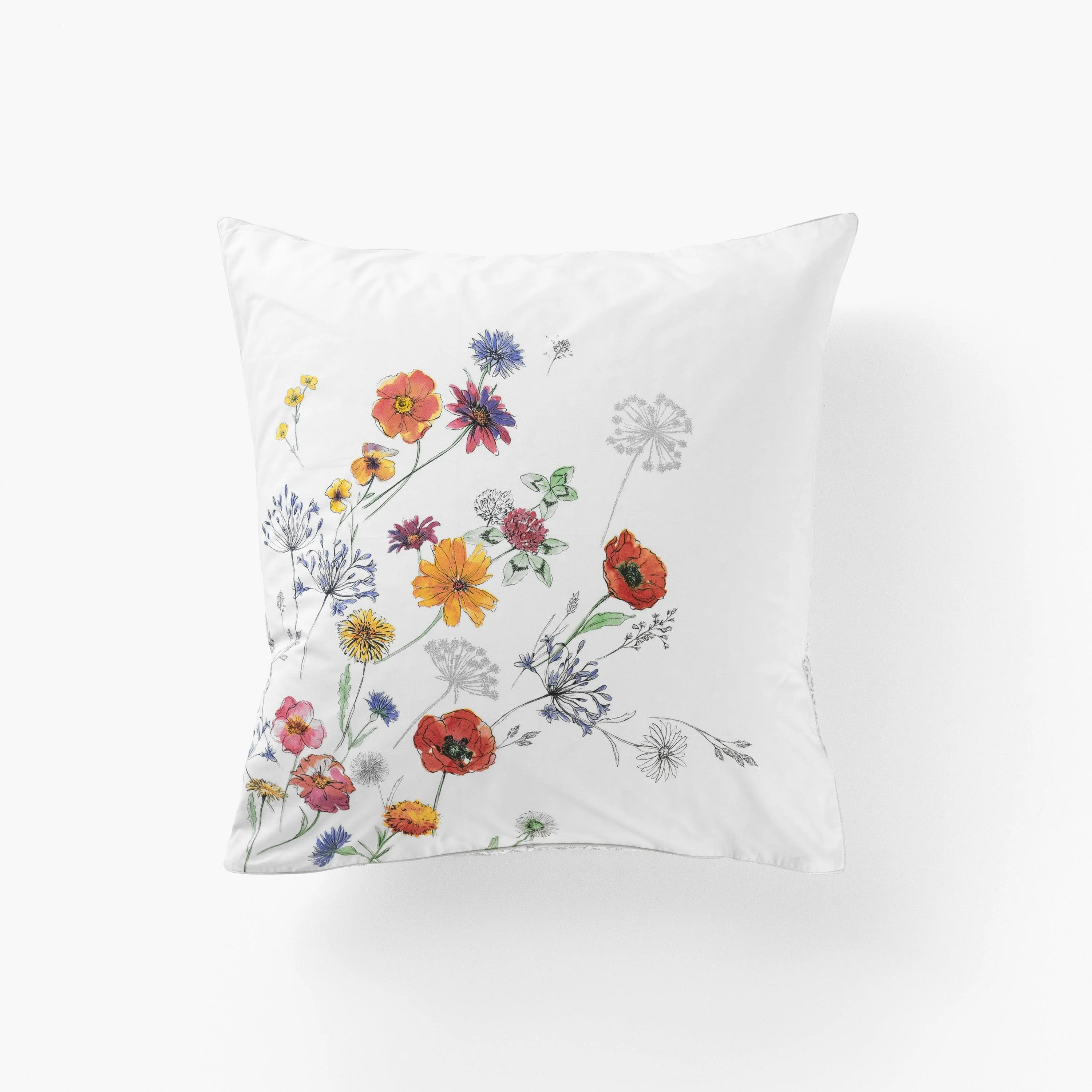 Square Pillowcase in Cotton Percale Eloges