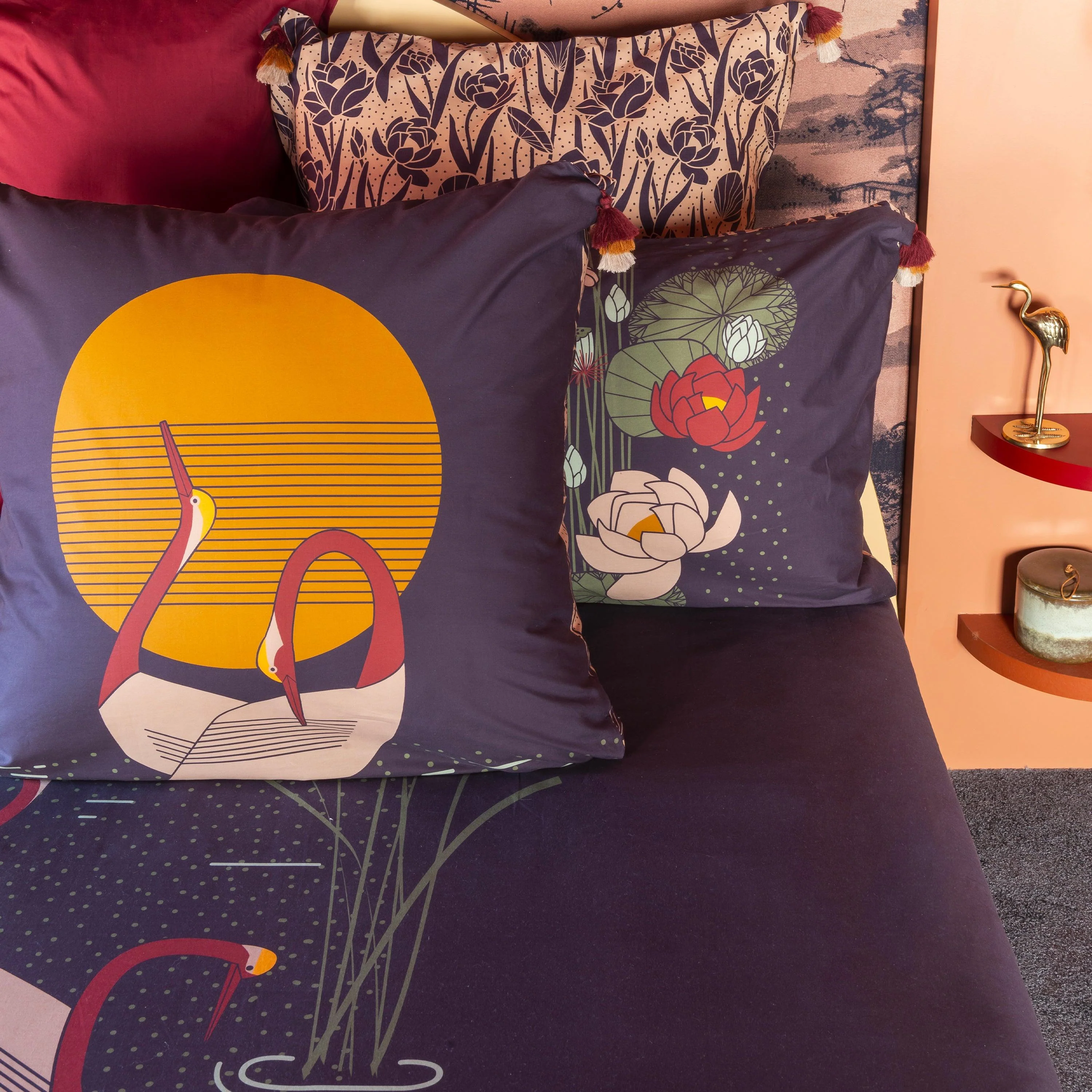 Square Pillowcase in Cotton Percale Hokkaido - Image 4