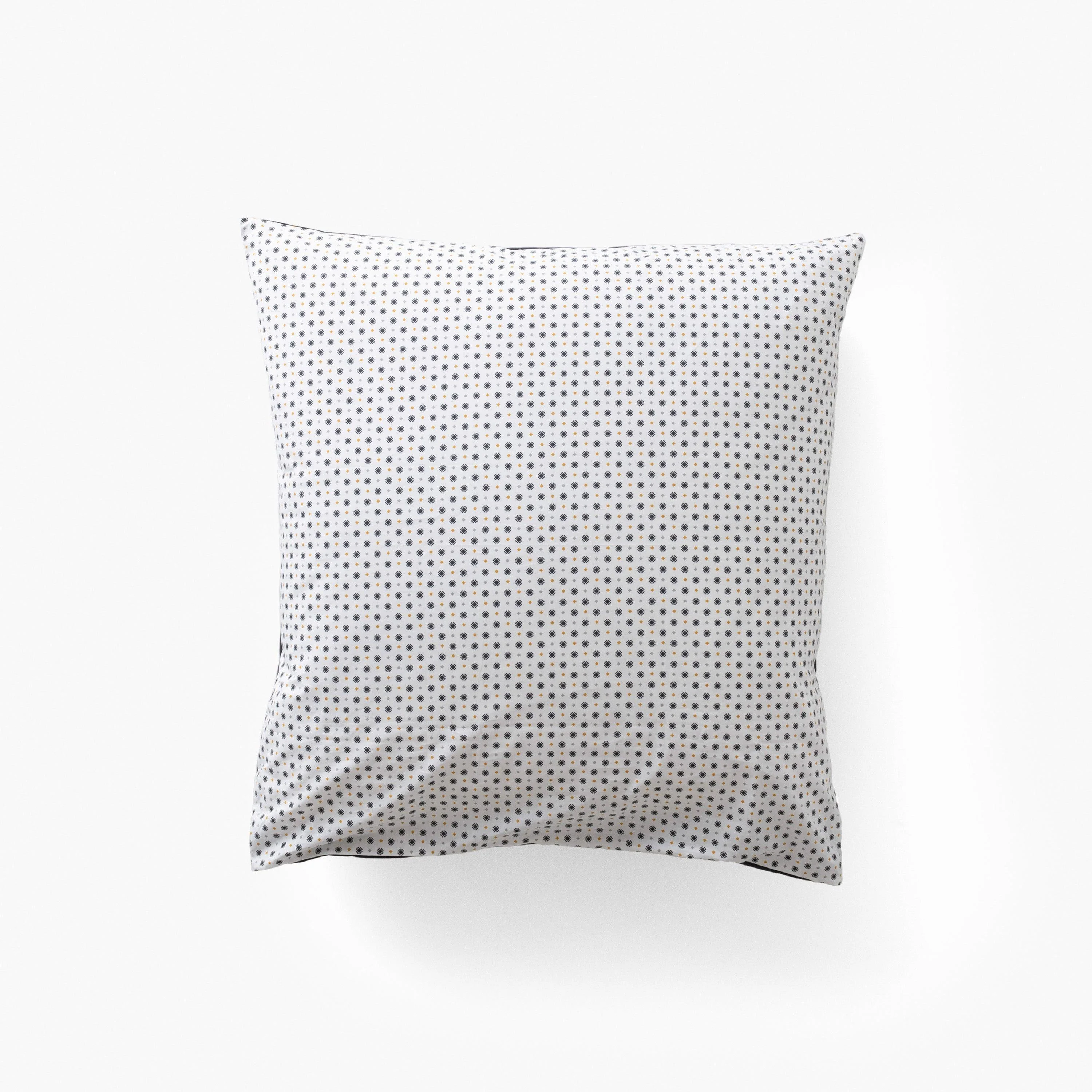 Neo Square Cotton Percale Pillowcase - Geometric Anthracite