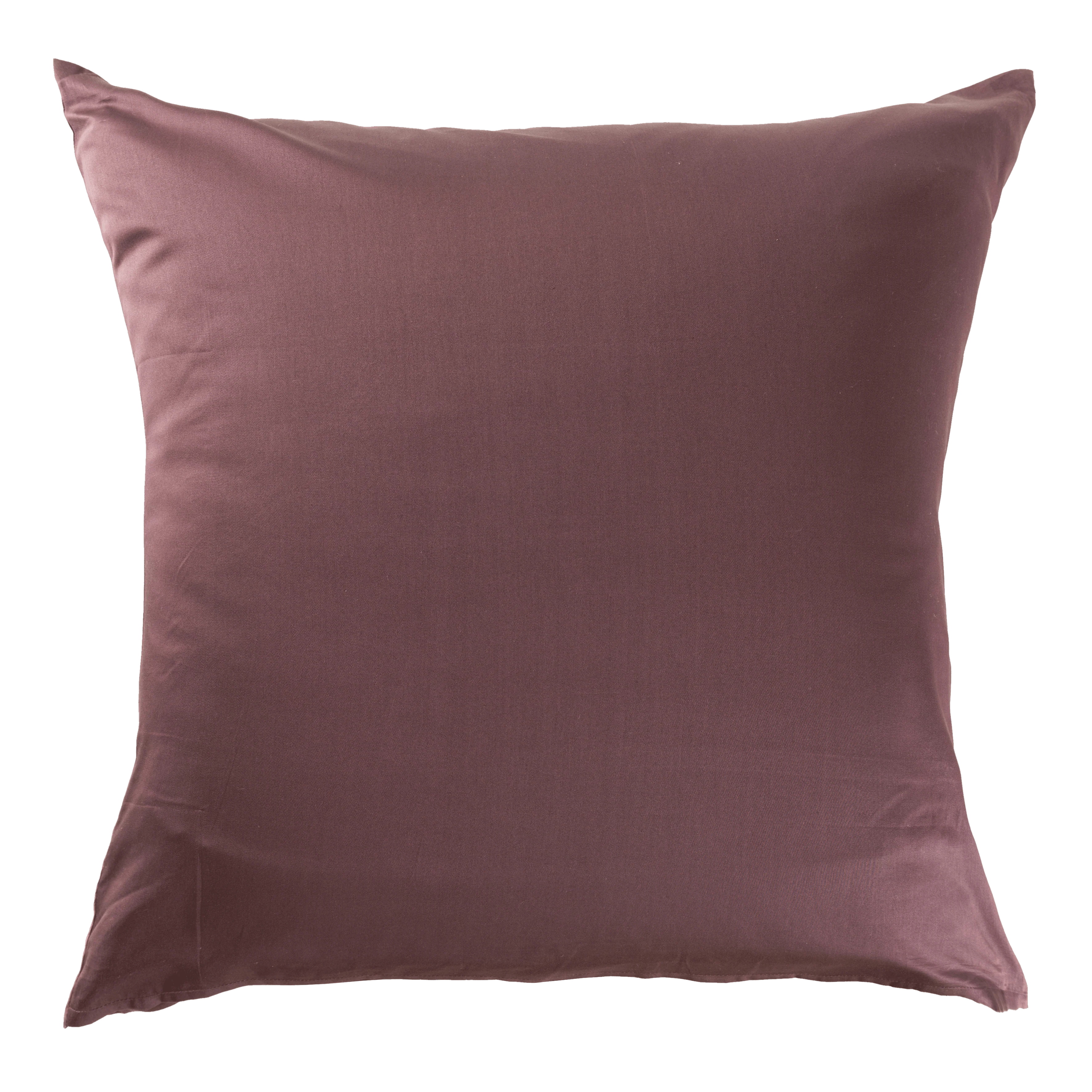 Square Pillowcase in Cotton Satin Pampa - Image 2