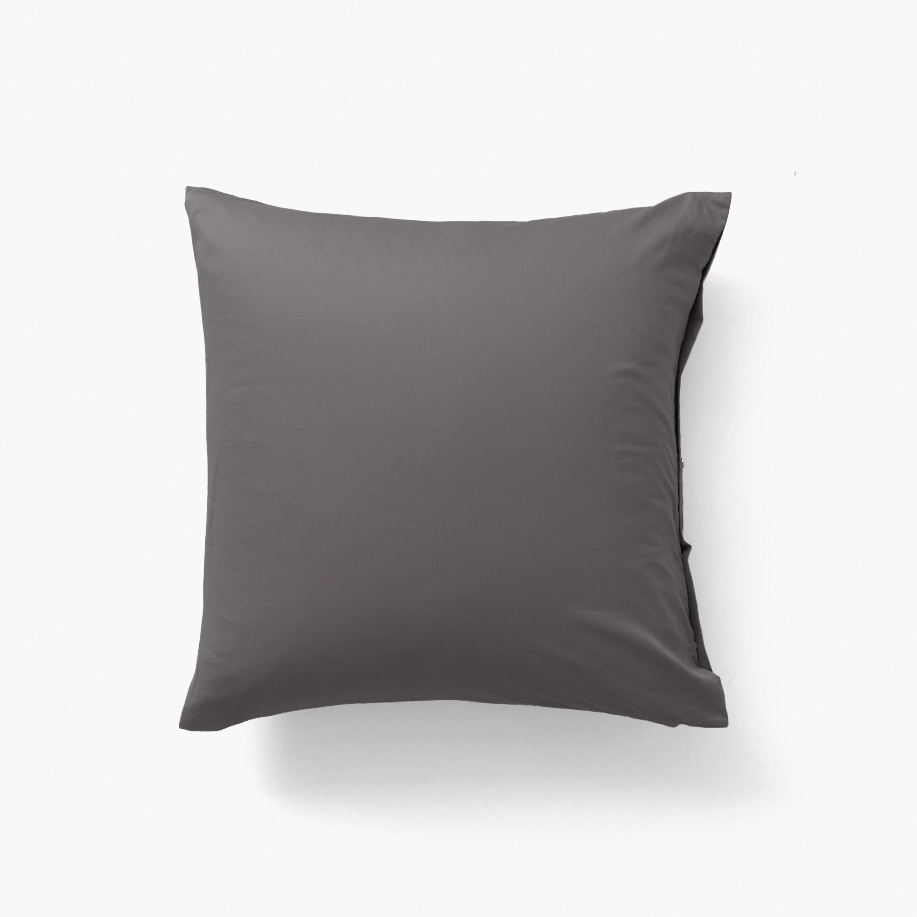 Quartz Square Organic Cotton Pillowcase - Pebble - Image 2