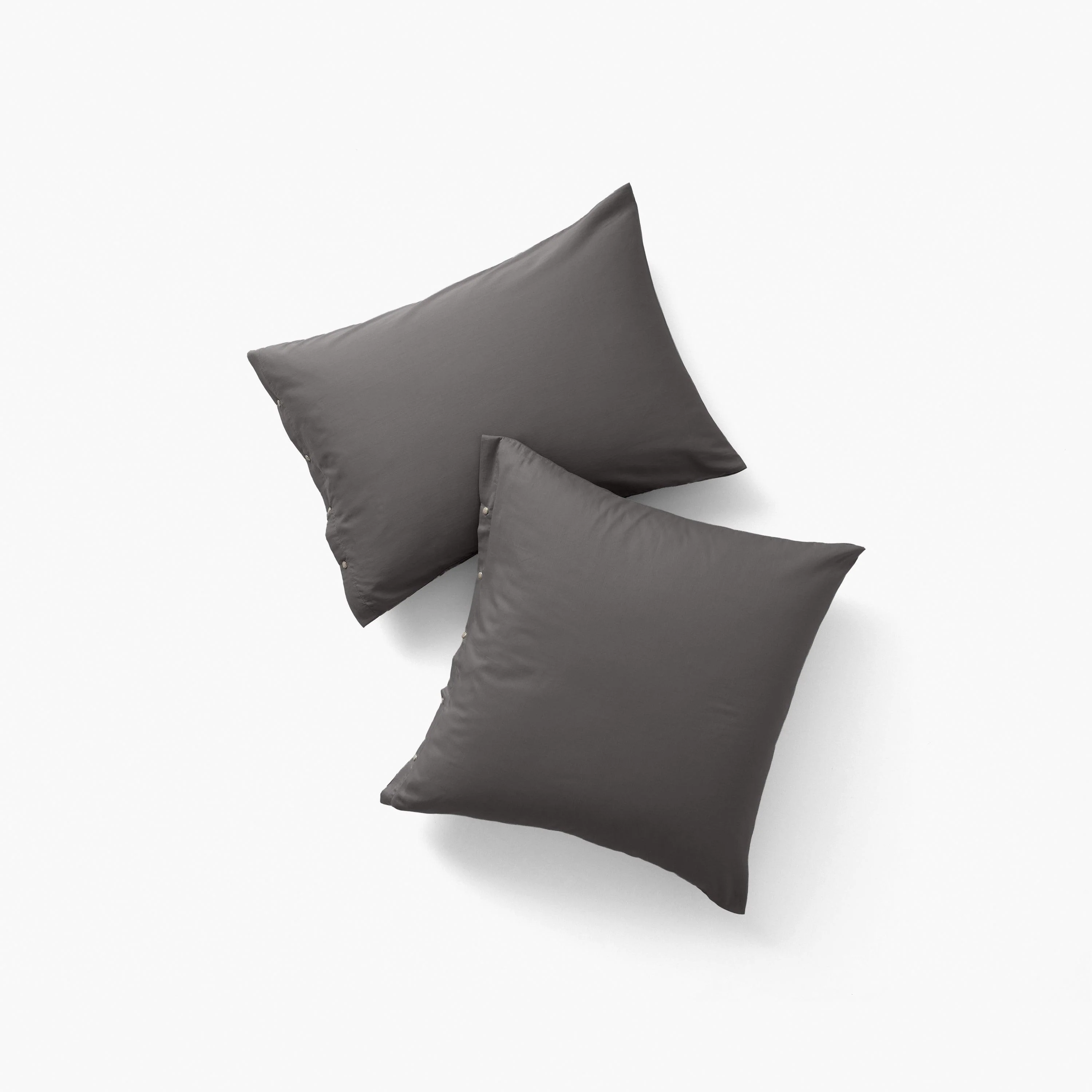 Quartz Square Organic Cotton Pillowcase - Pebble - Image 4