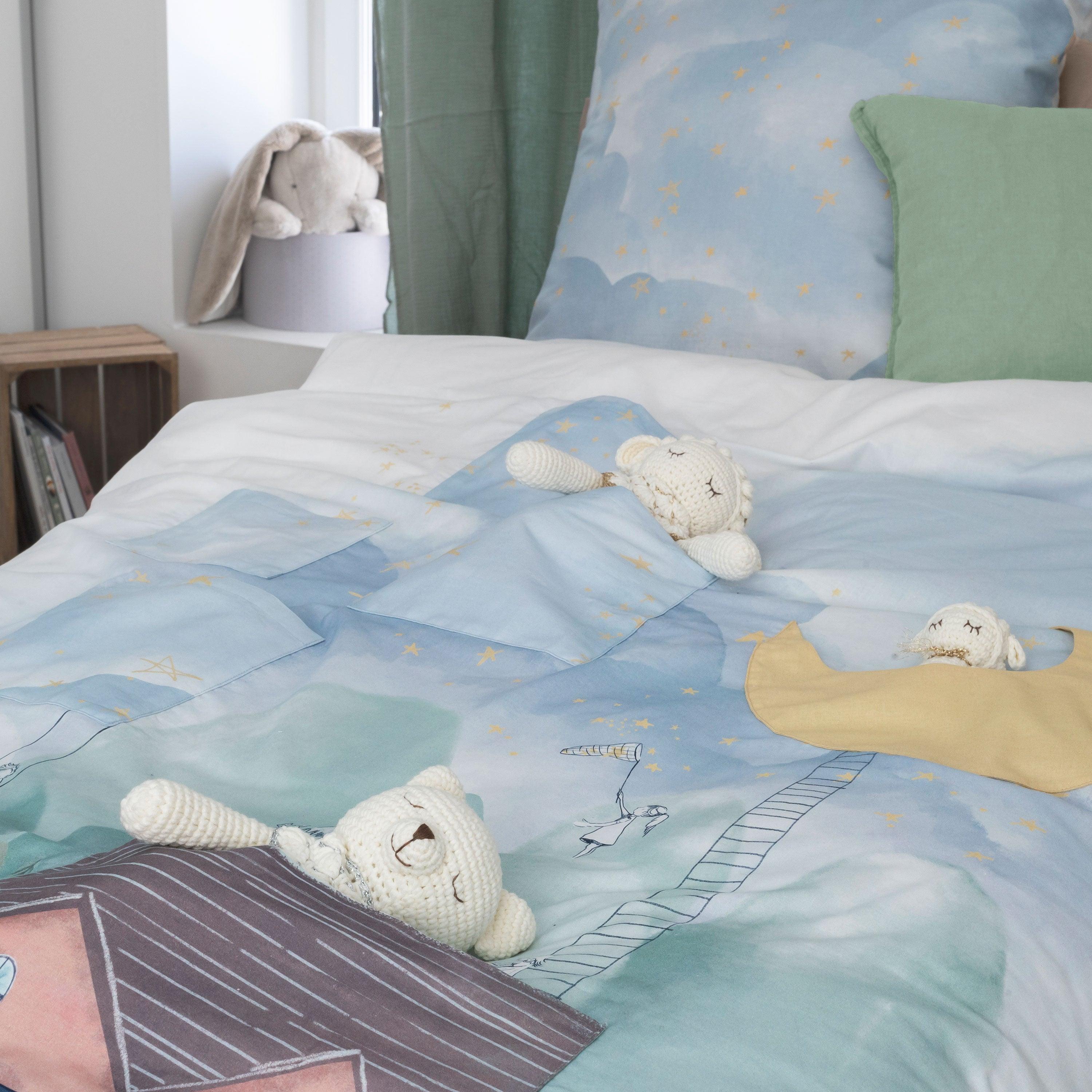 Square Pillowcase in Pure Cotton Skog - Image 4
