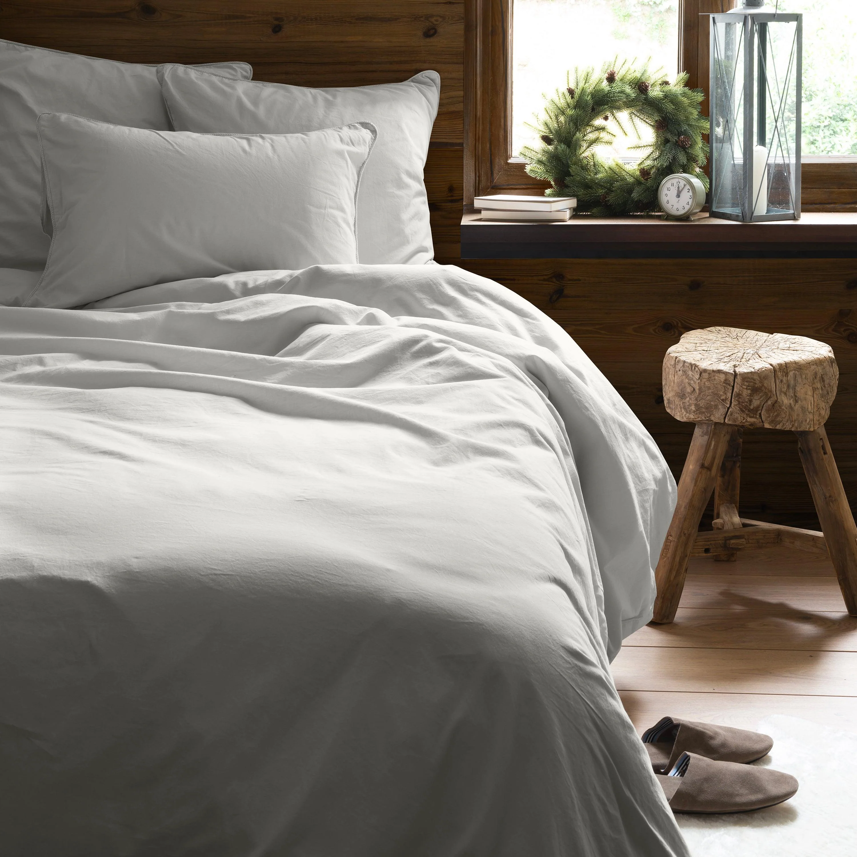Souffle Organic Cotton Square Pillowcase Cloud - Image 2