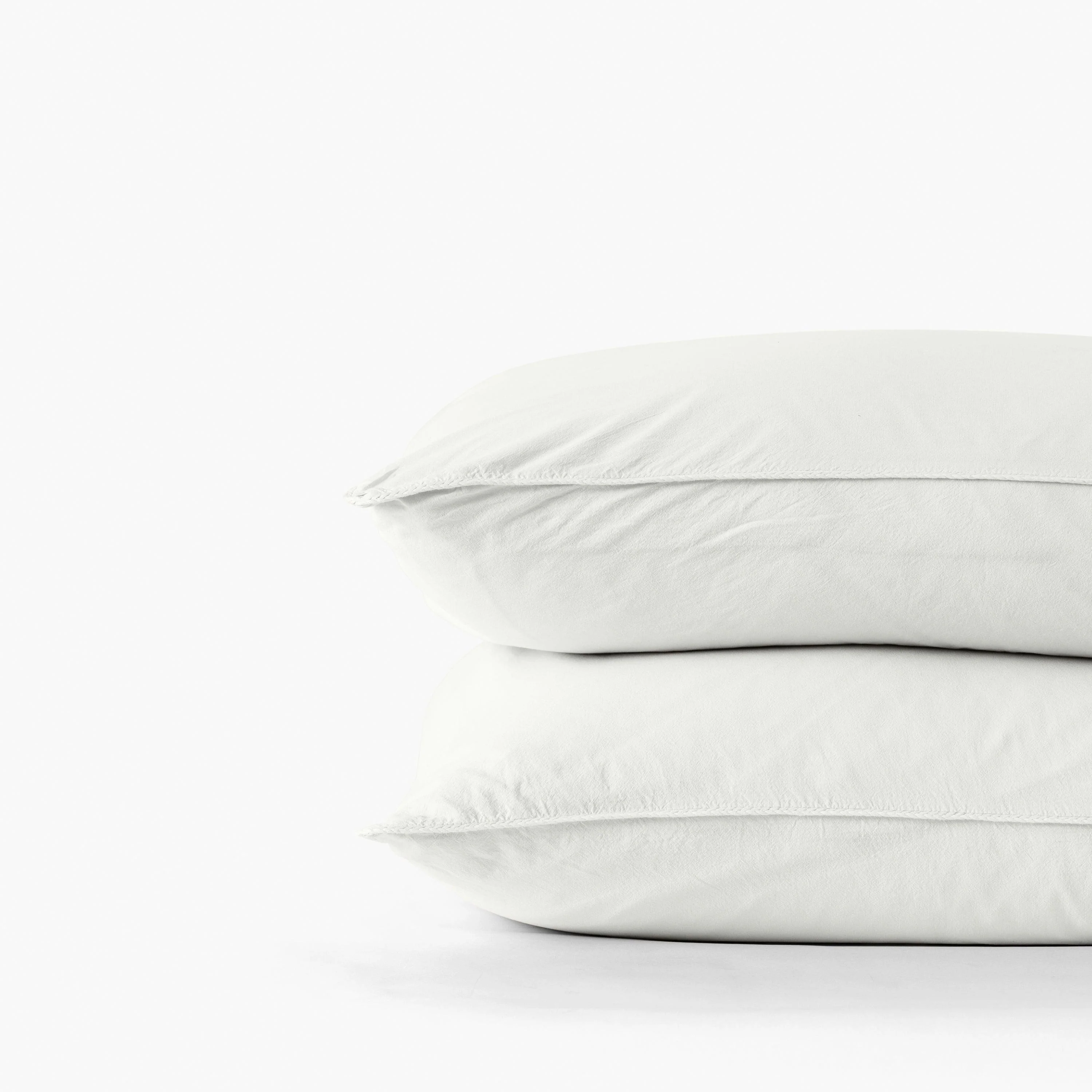 Souffle Organic Cotton Square Pillowcase Cloud - Image 3