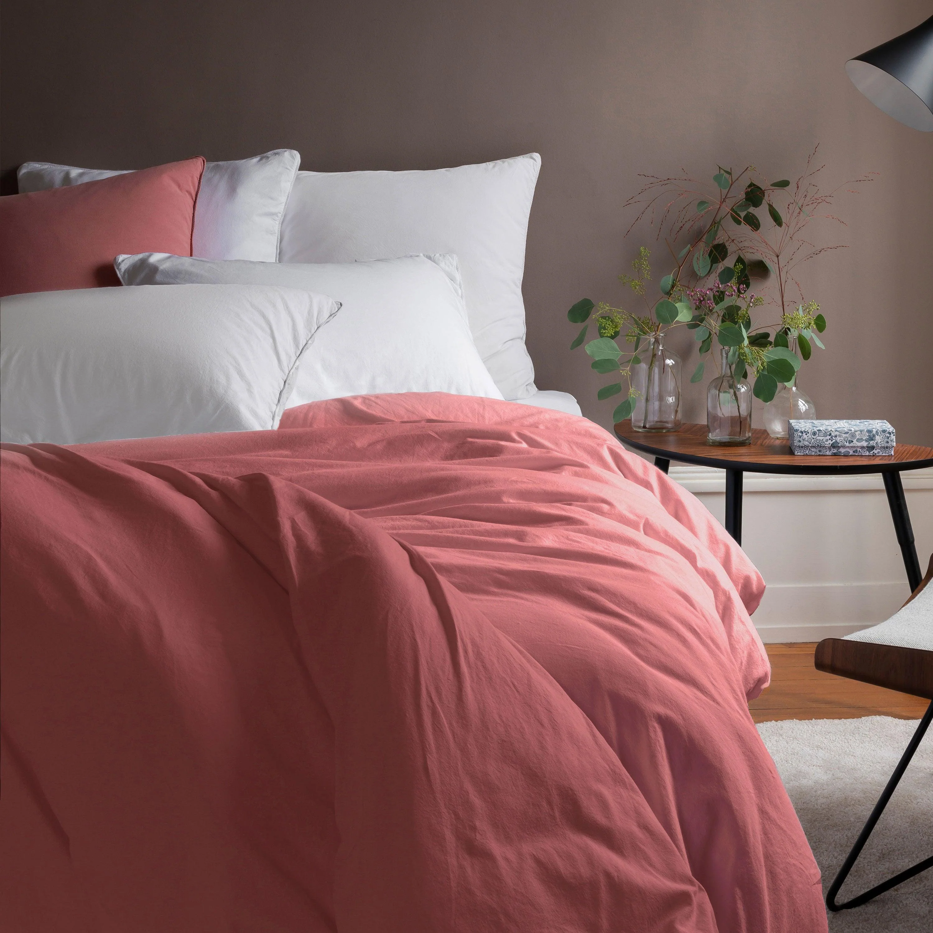 Souffle Organic Cotton Square Pillowcase Petal - Image 4