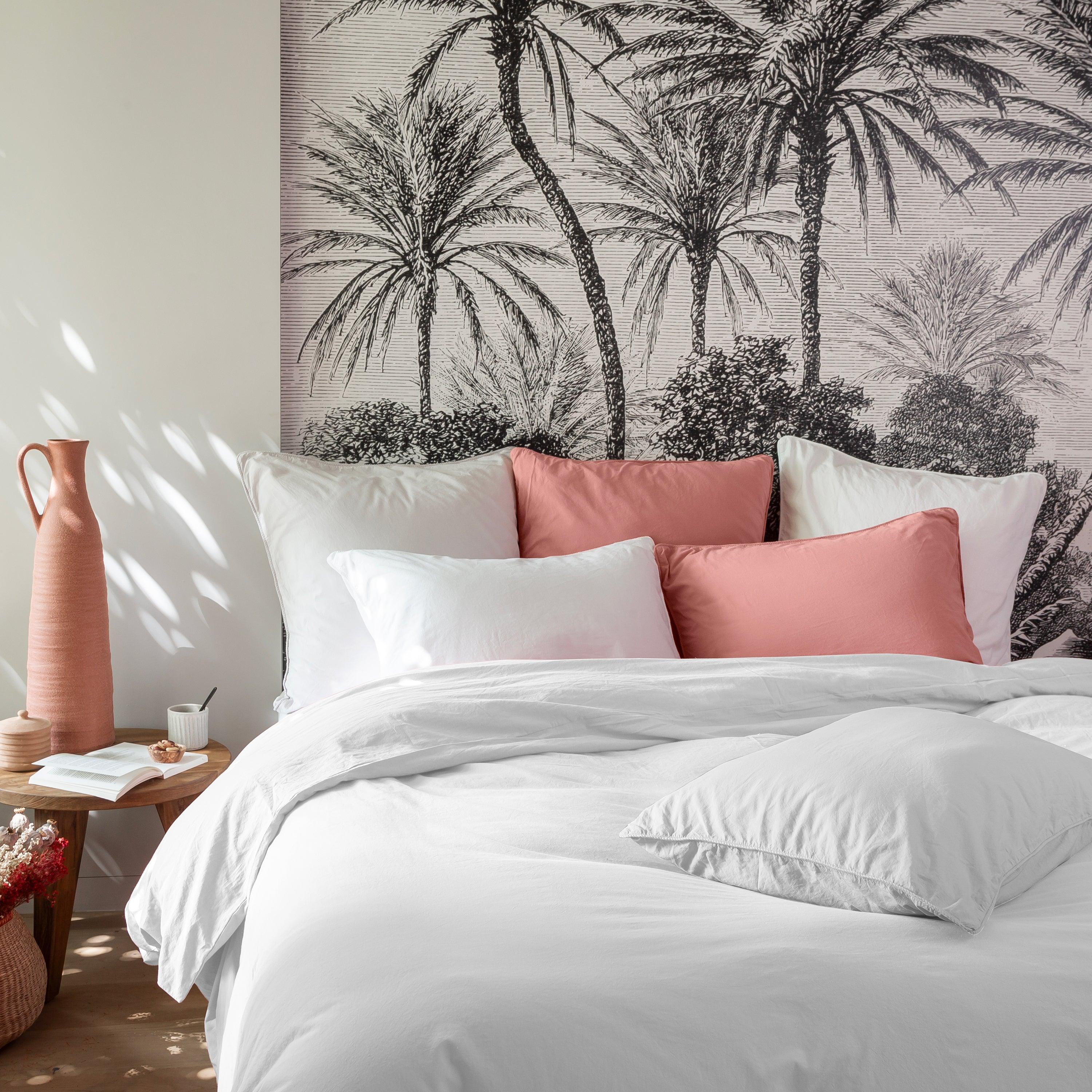 Souffle Organic Cotton Square Pillowcase White - Image 2
