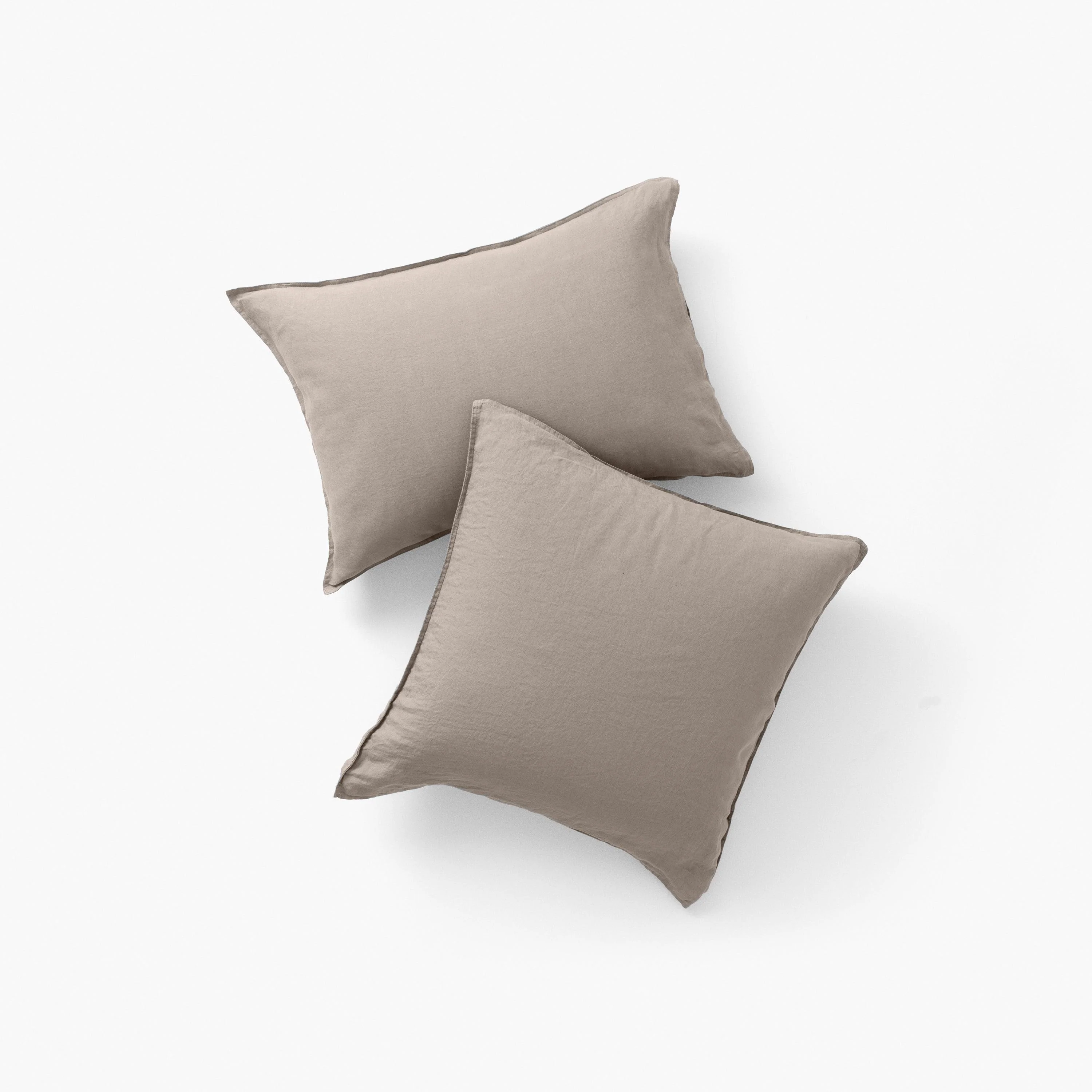 Songe Square Linen Pillowcase - Grege - Image 4
