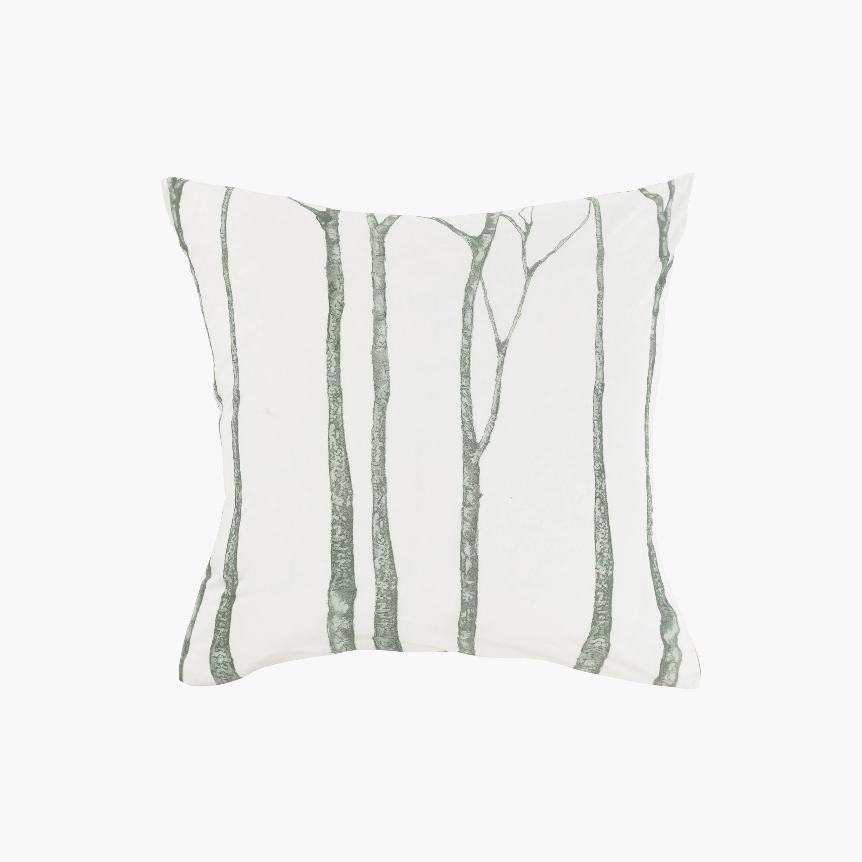 Square Pillowcase in Washed Organic Cotton Monarbre