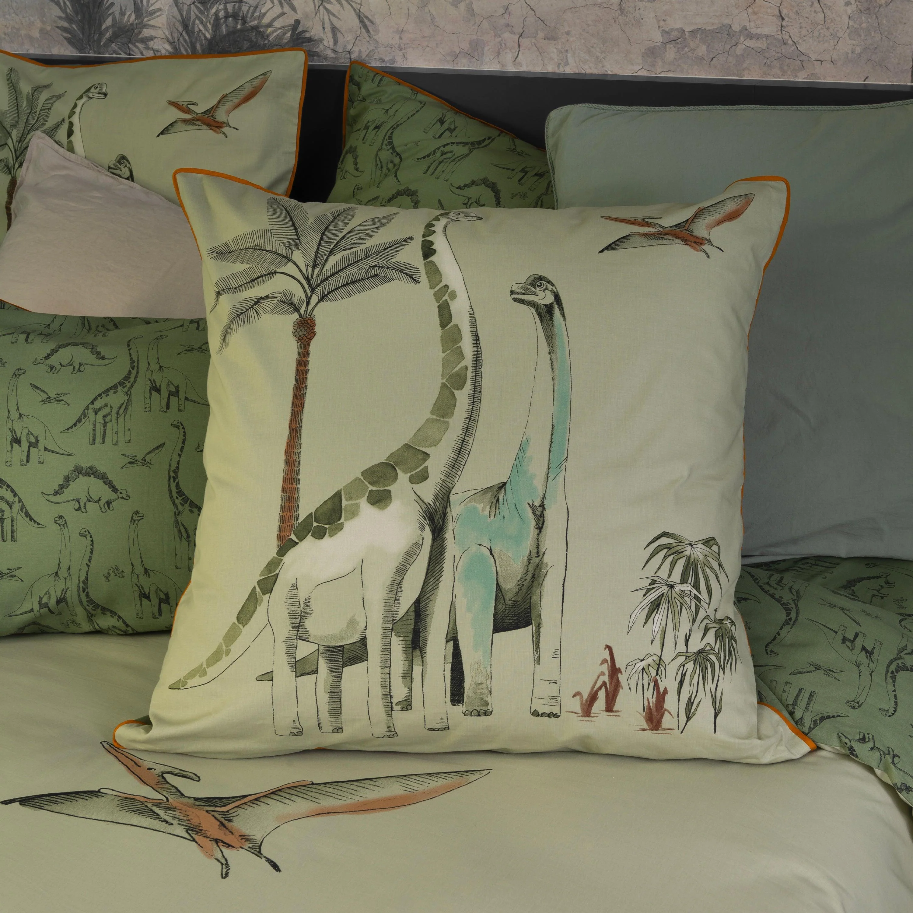 Square Pillowcase Pure Organic Cotton Dinotopi - Image 4