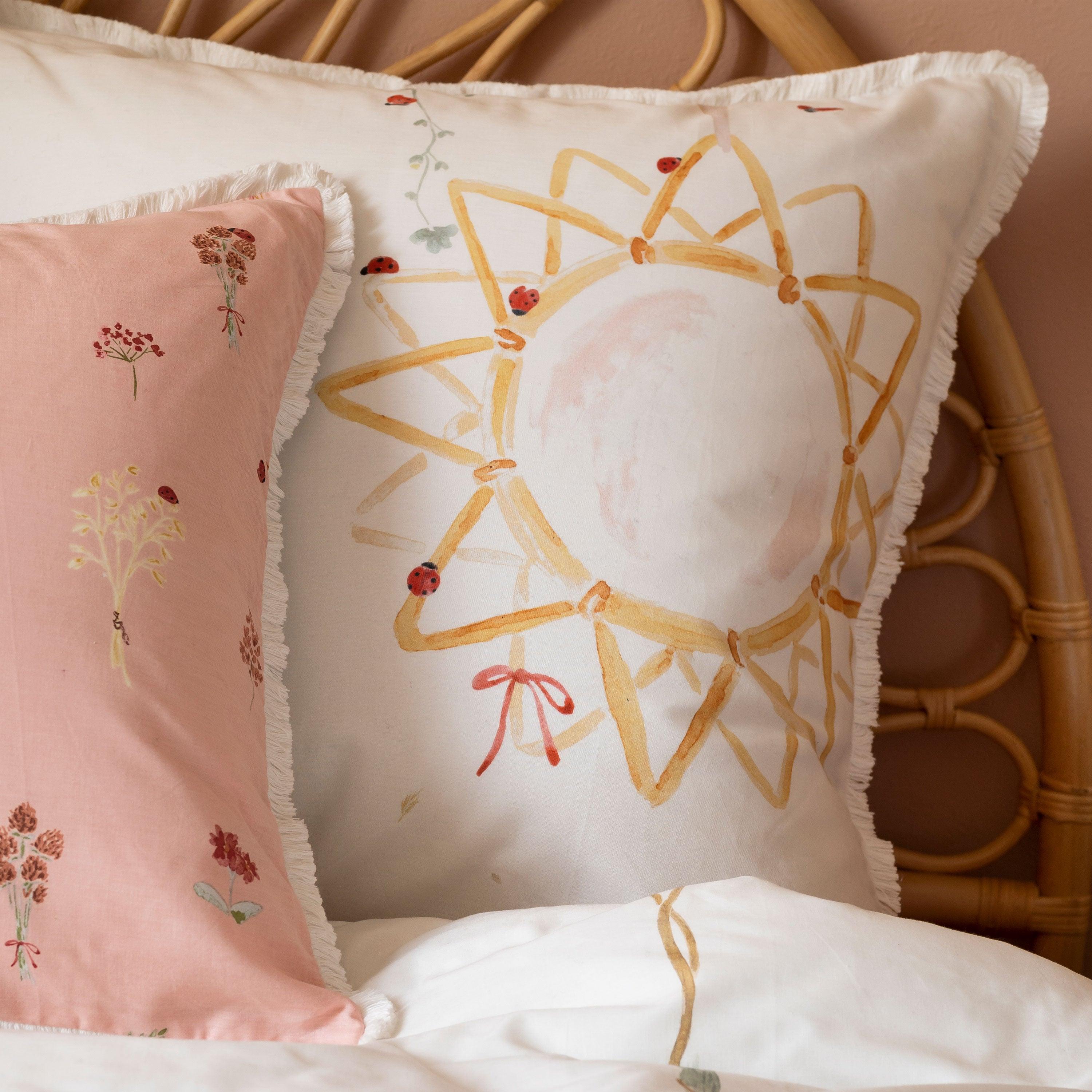 Square Pillowcase Pure Organic Cotton Raphia - Image 3