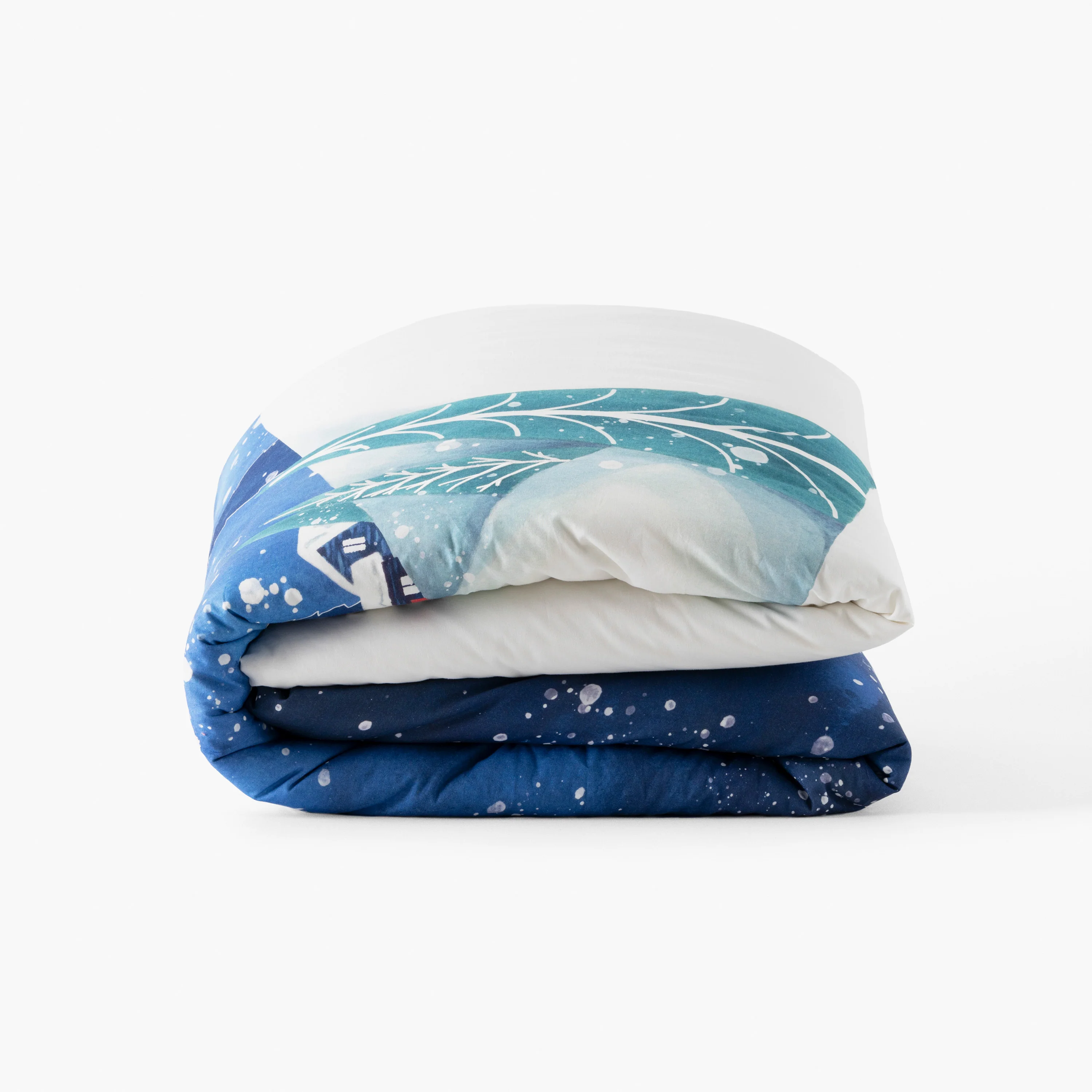 Stellaire Cotton Duvet Cover - Blue - Image 3