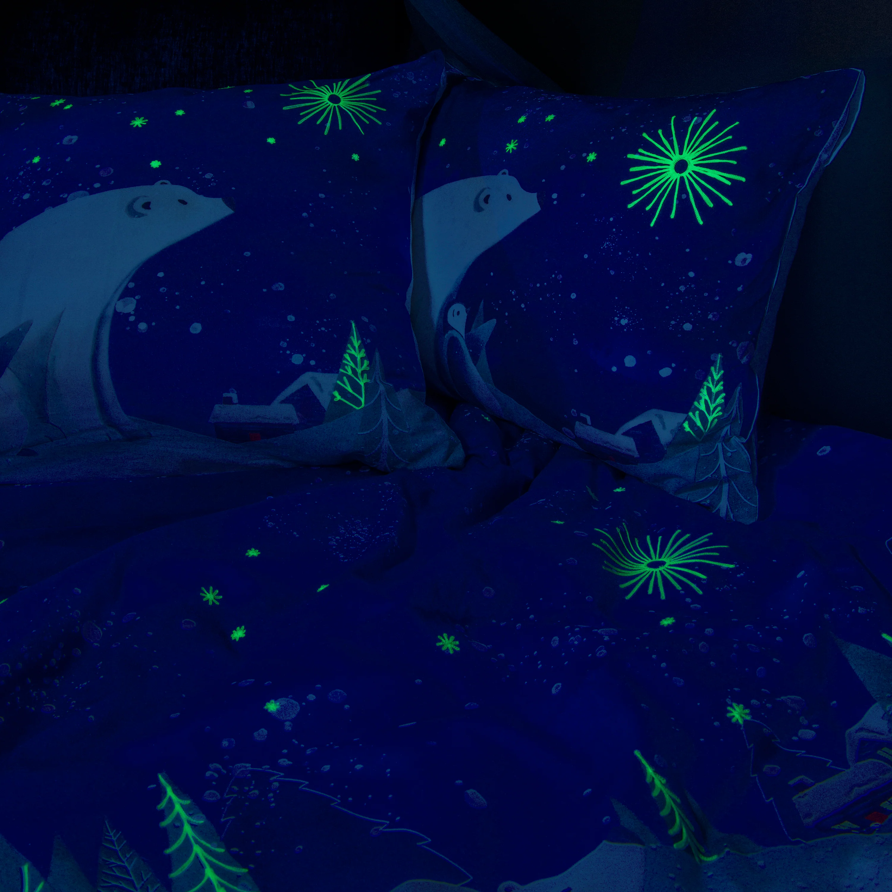 Stellaire Cotton Rectangular Pillowcase - Blue - Image 3
