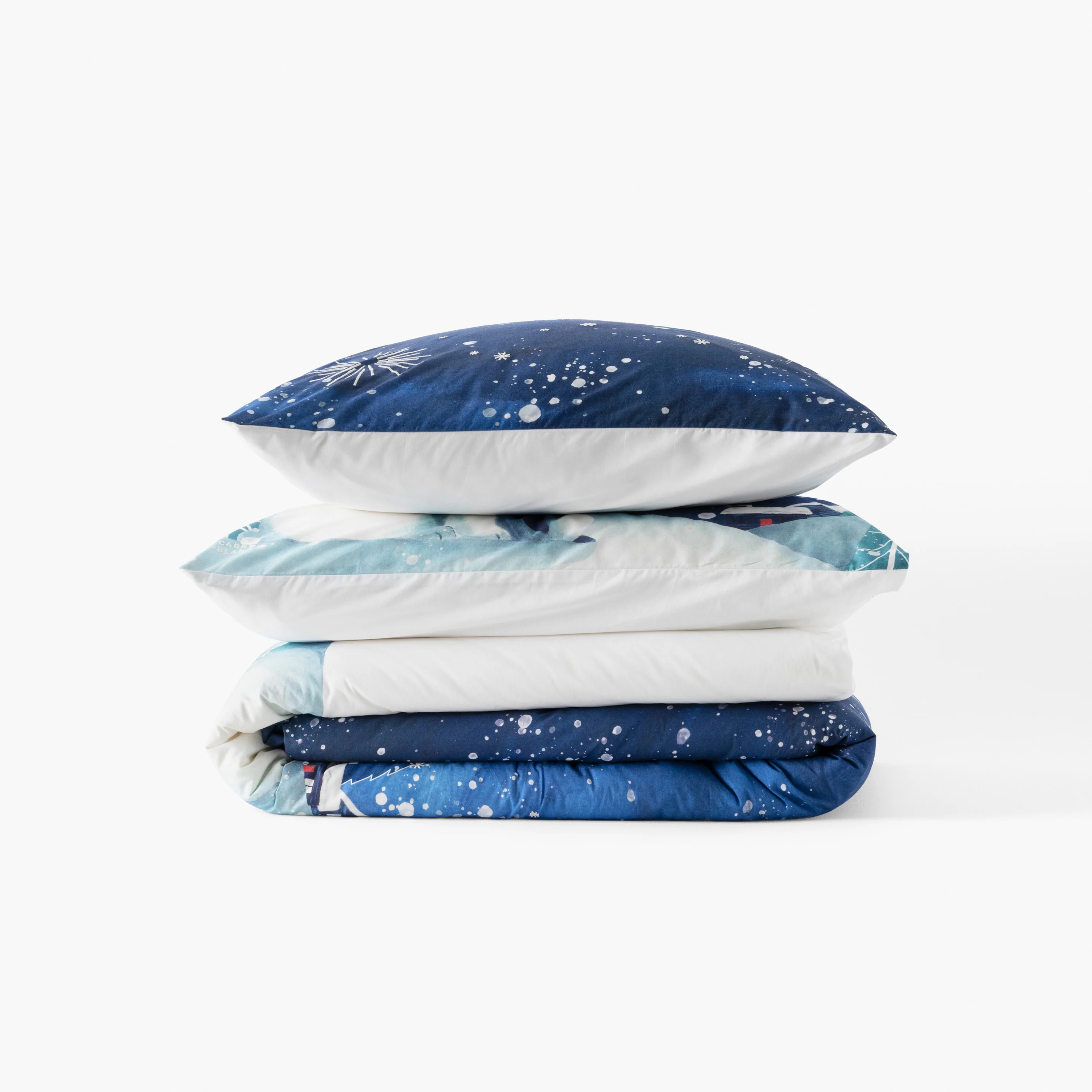Stellaire Cotton Rectangular Pillowcase - Blue - Image 5