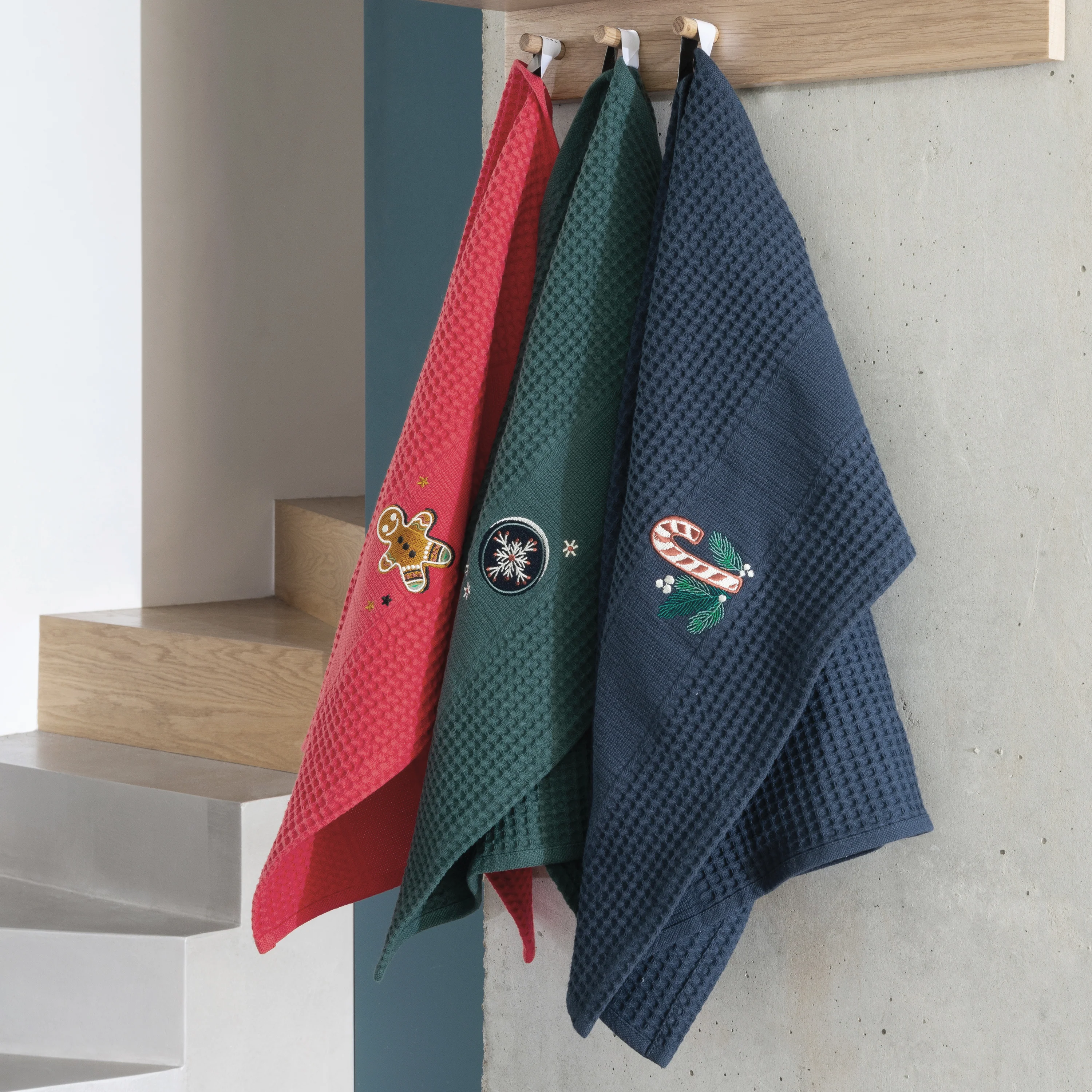 Sweet Cotton Kitchen Towel - Marine - Image 2