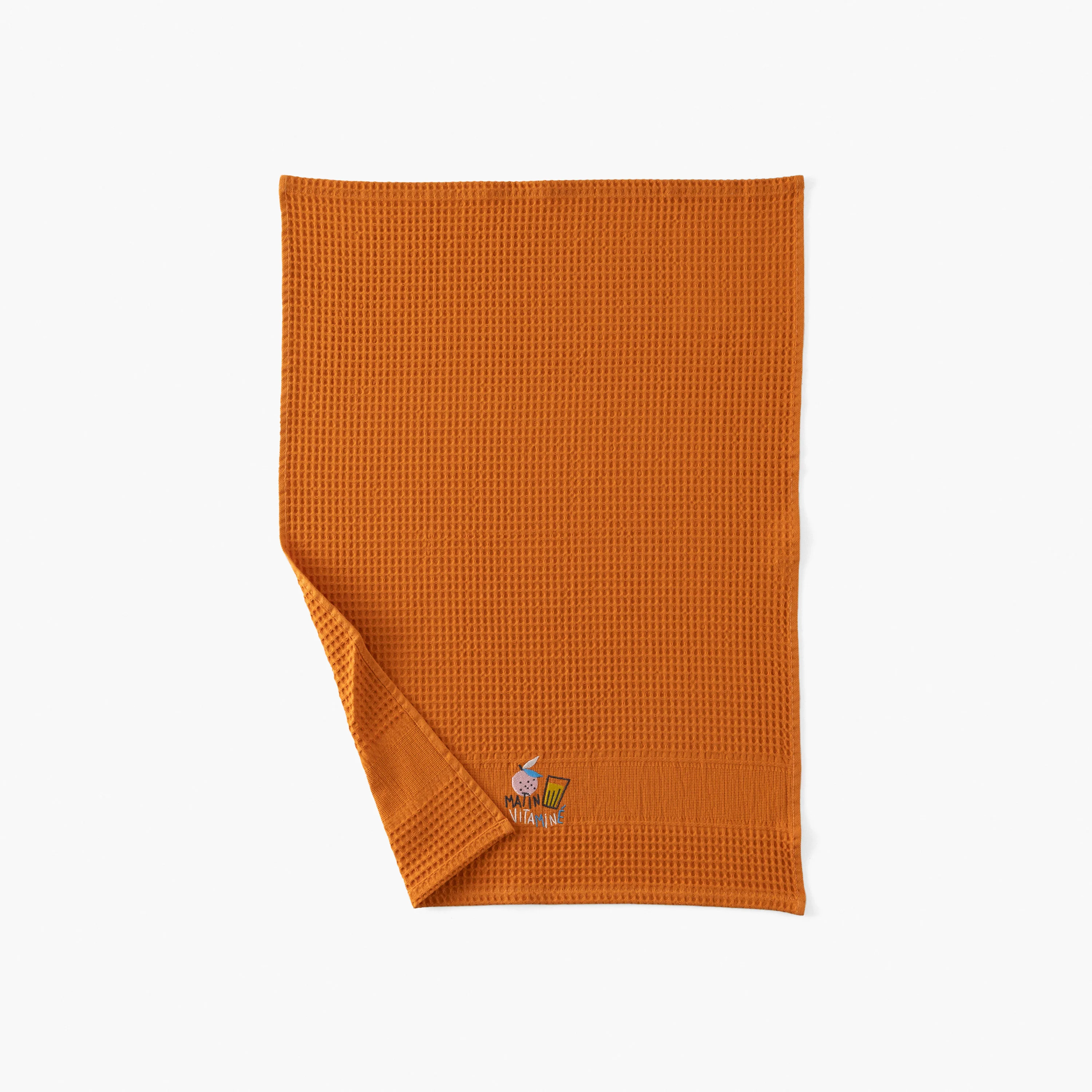 Tcafe Cotton Tea Towel - Rust Orange - Image 3