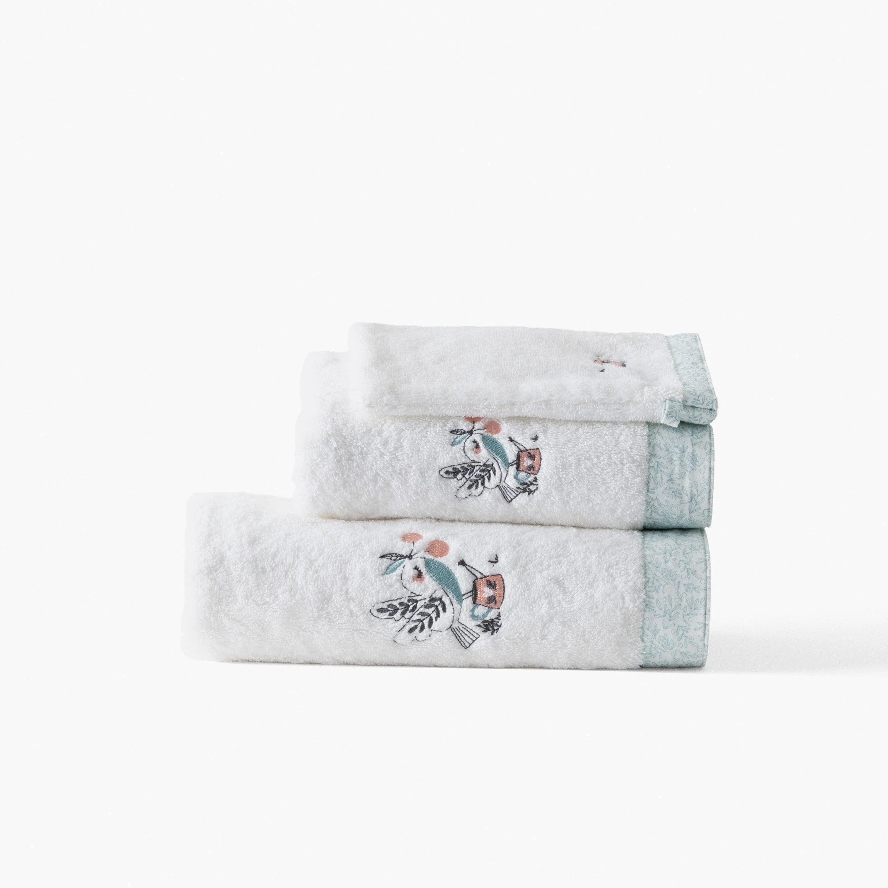 Towel Organic Cotton Jardine White - Image 4