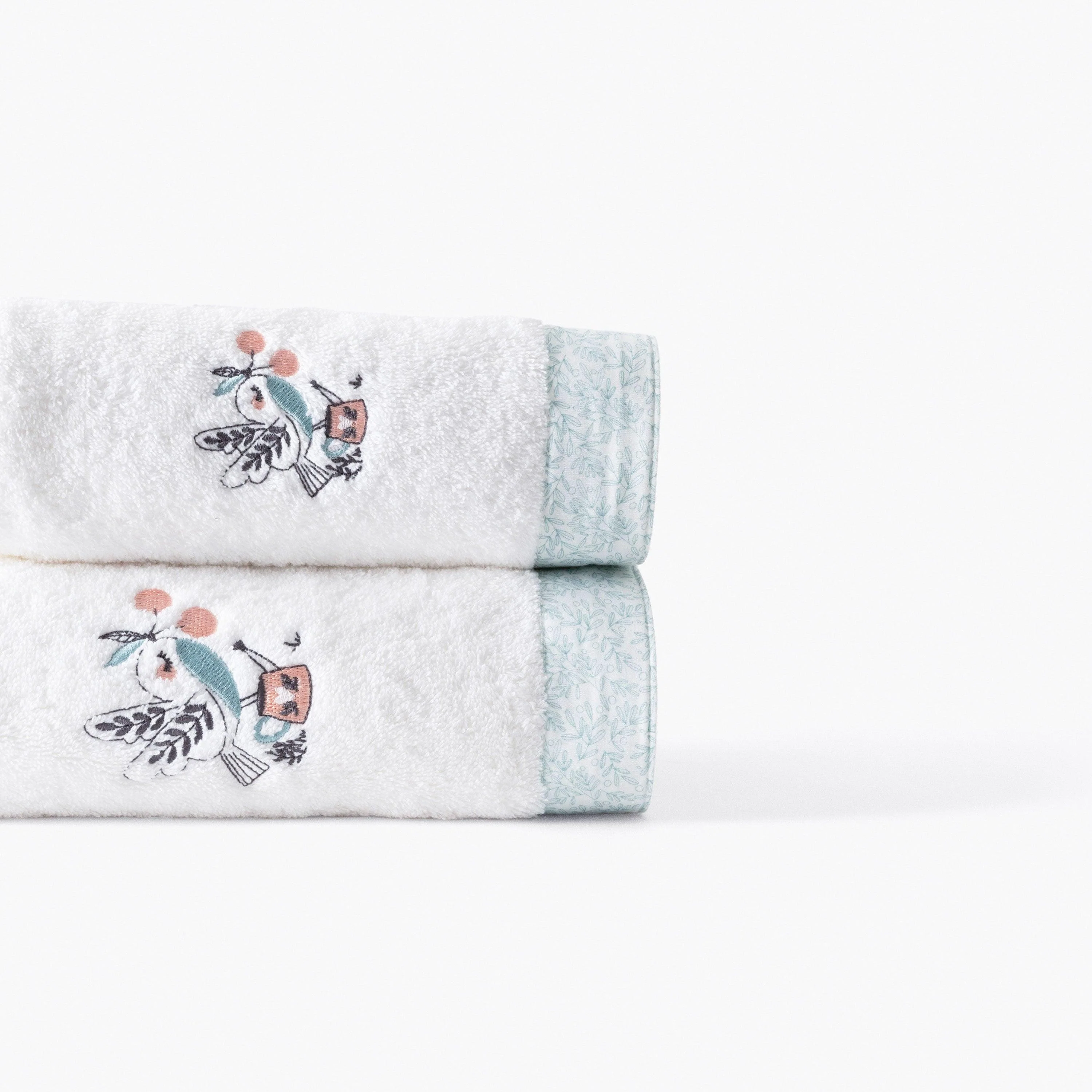 Towel Organic Cotton Jardine White - Image 5