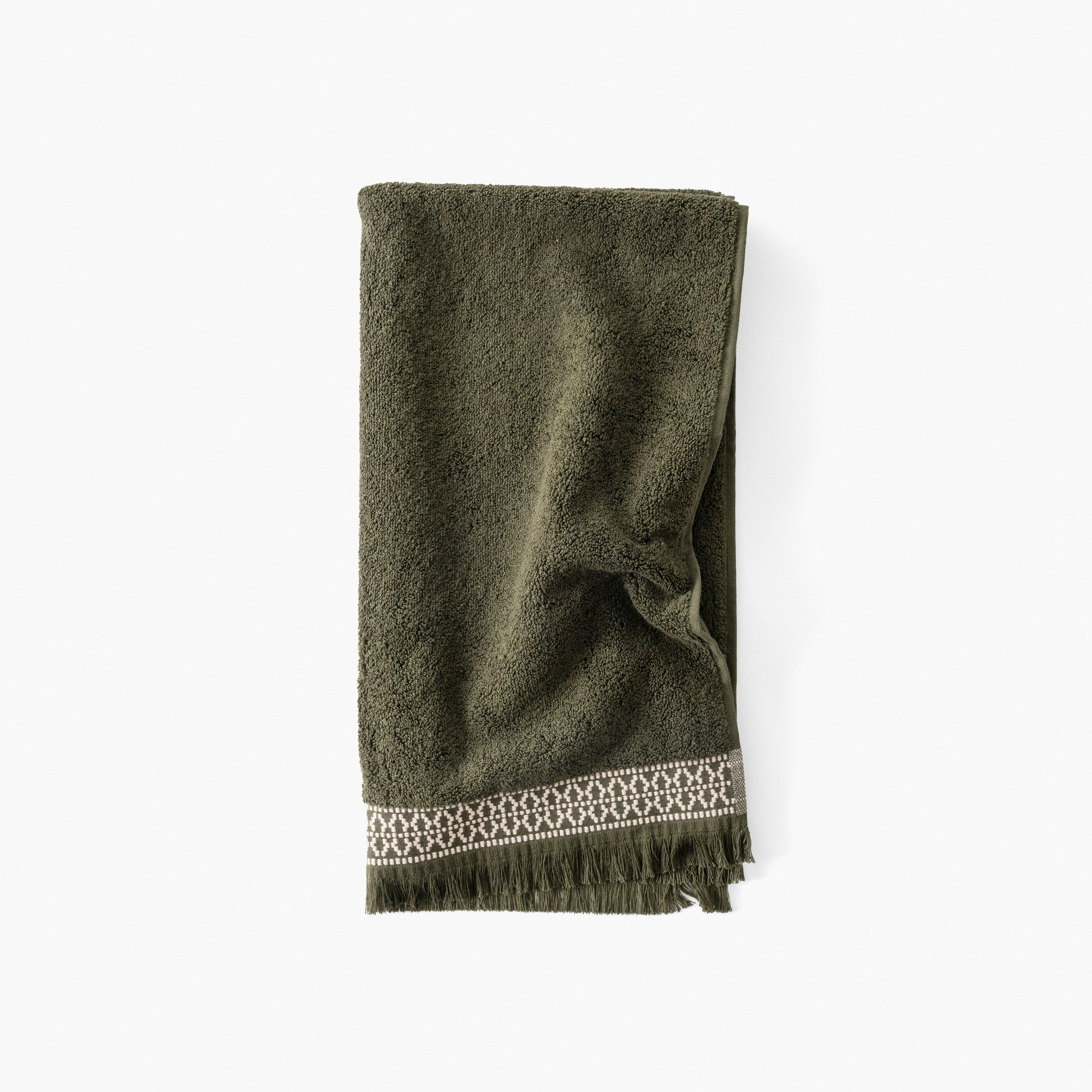 Villasol Cotton Bath Towel - Khaki Green - Image 2