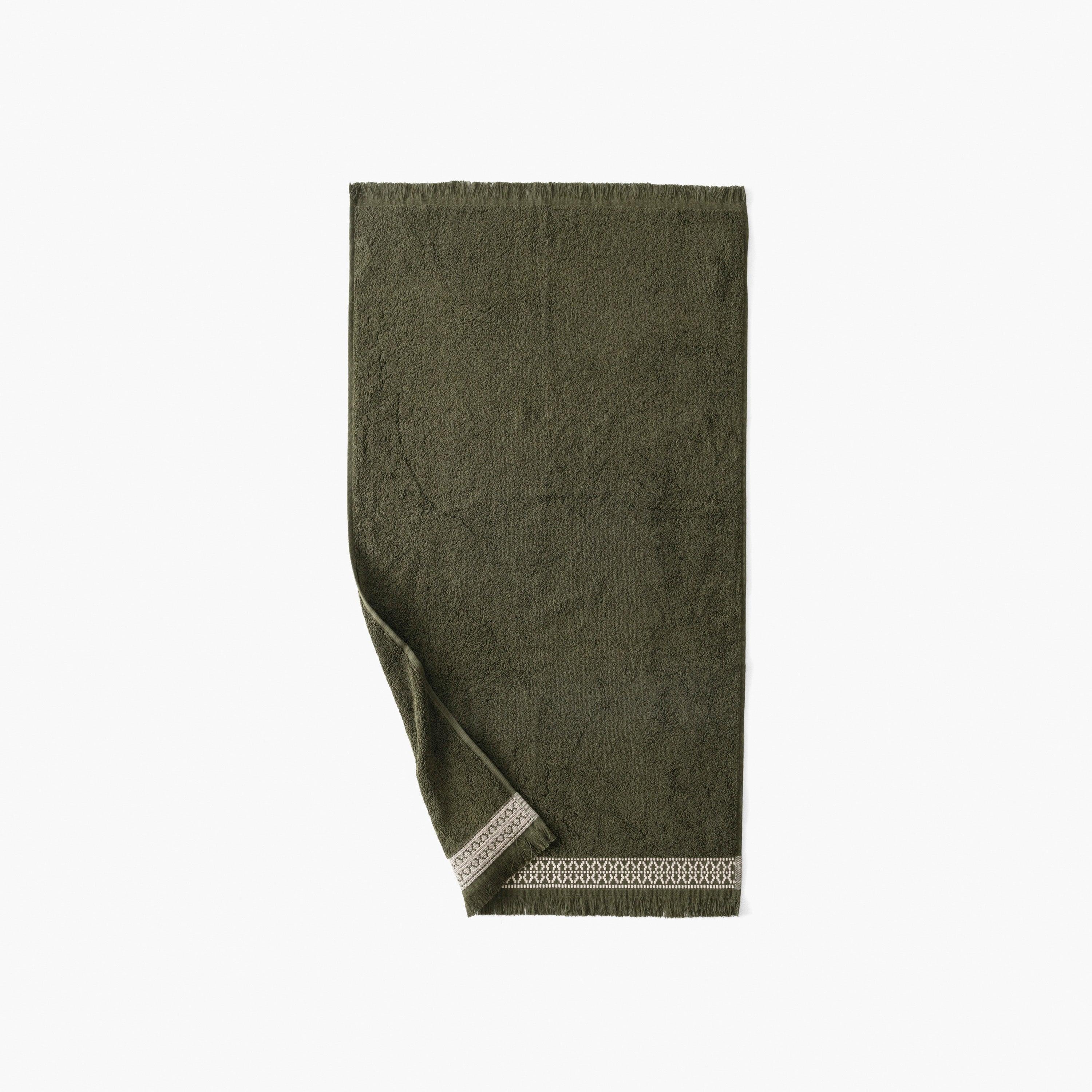 Villasol Cotton Bath Towel - Khaki Green - Image 4