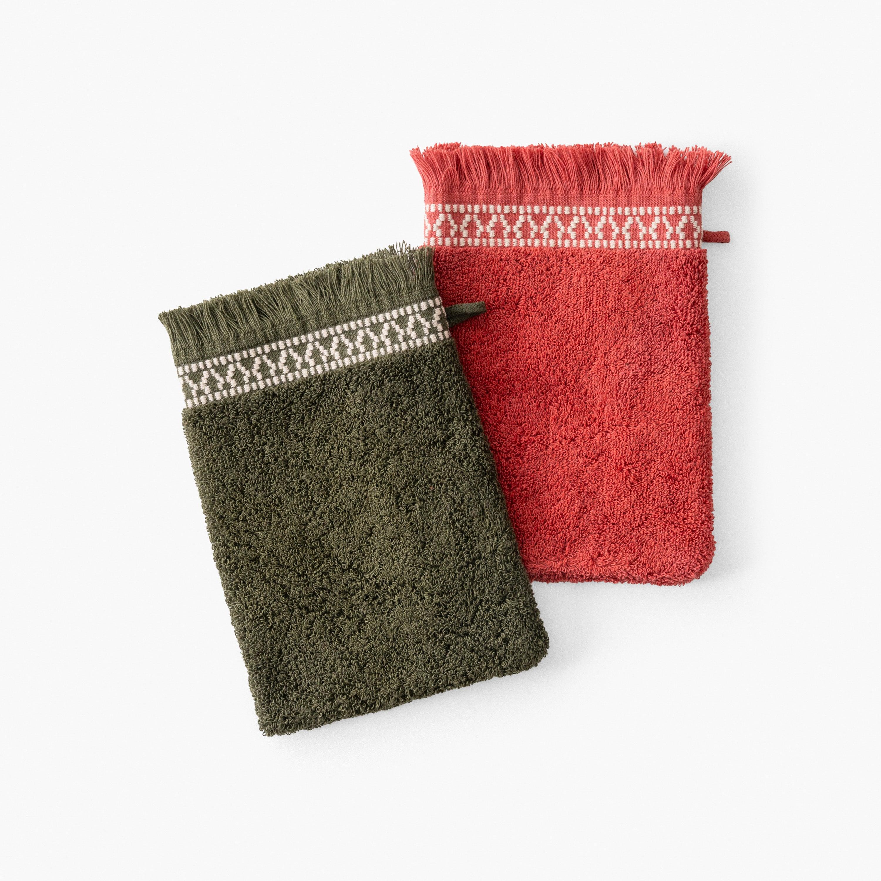 Villasol Cotton Bath Glove - Khaki Green - Image 3