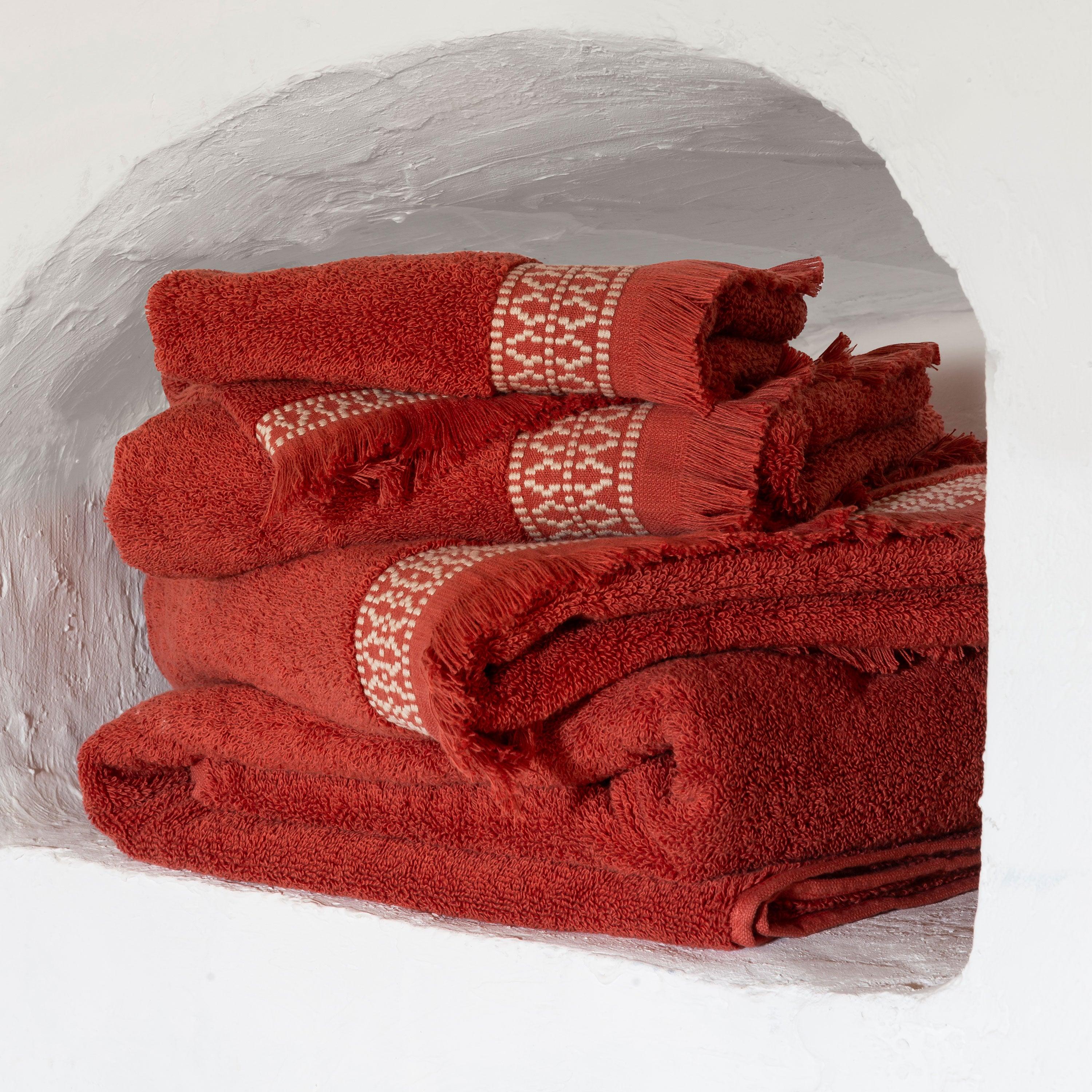 Villasol Cotton Bath Towel - Terracotta - Image 2